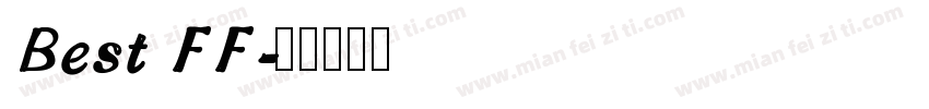 Best FF字体转换